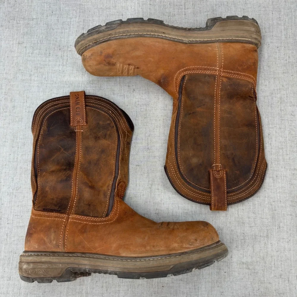 Red Wing Rio Flex 2276 Work Boot Brown Waterproof Steel Toe Mens 10 NARROW